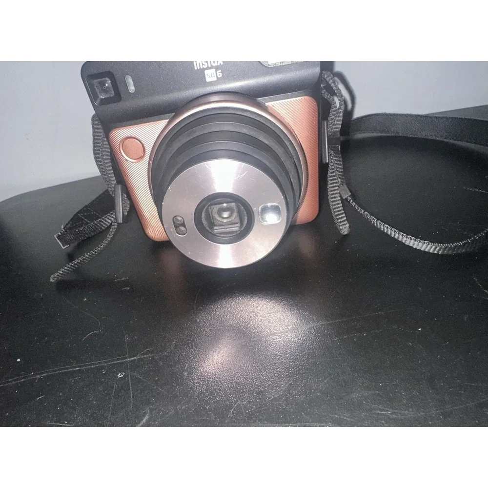 FujiFilm Instax Square SQ6 Blush Gold* Instant Film Camera No Film New Batts